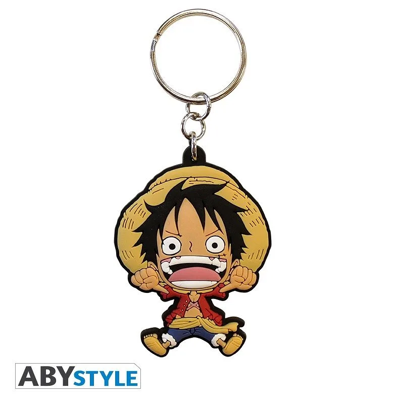 ABYSTYLE ONE PIECE - Schlüsselanhänger: "Luffy SD" PVC