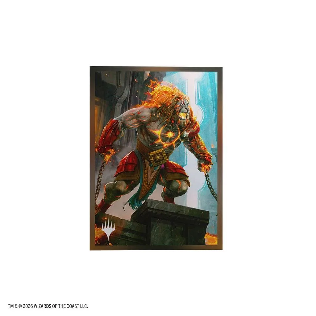 GAMEGENIC Magic: The Gathering - Reality Fracture - Premium Art Sleeves - Ajani, Path of Vengean