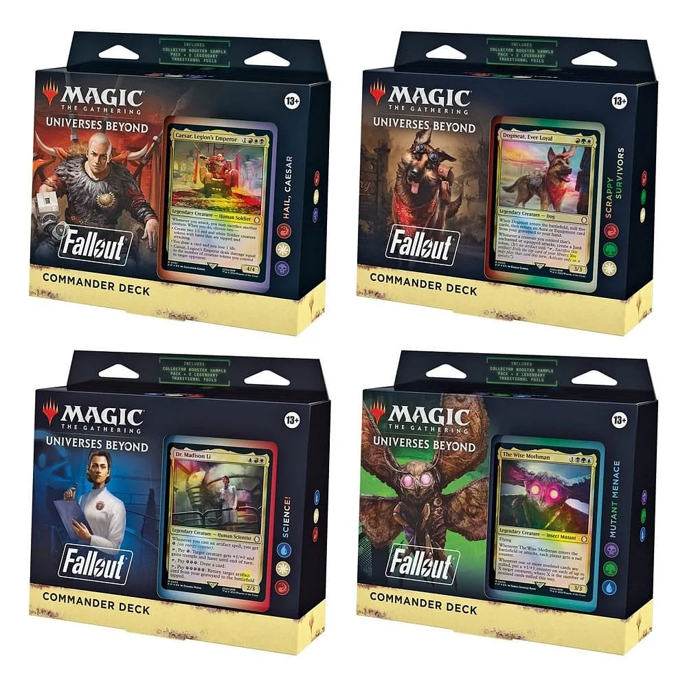 Magic: The Gathering Universes Beyond - Fallout Commander Deck (Anzeige 4 Decks) - ENG