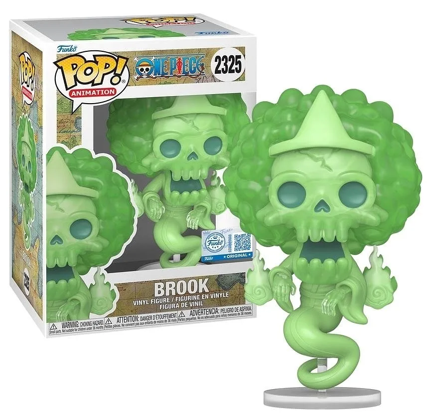 FUNKO POP Animation: One Piece - 2325 Brook (Leuchtet im Dunkeln) (Exklusiv) 9cm