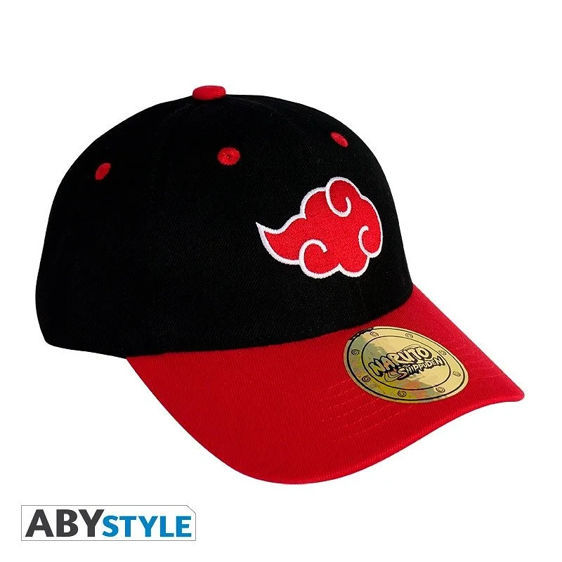 ABYSTYLE NARUTO SHIPPUDEN - Baseballkappe: "Akatsuki" Schwarz & Rot