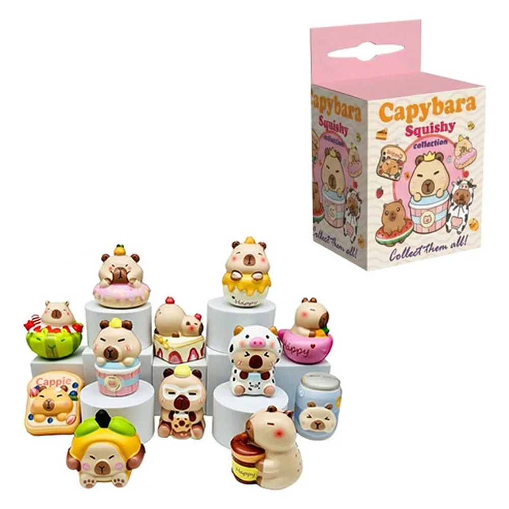 Capybara Squishy Collection – Mystery-Box mit 1 zufälligem capibara squishy