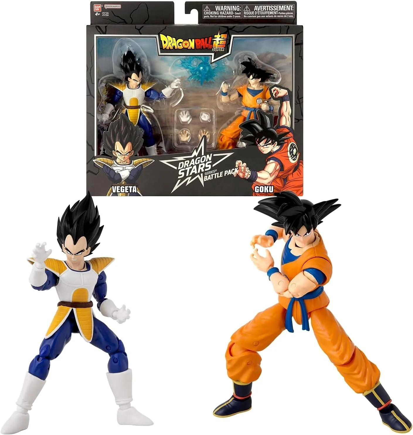 BANDAI RED Dragon Ball: Dragon Stars - Goku vs. Vegeta Battle Pack 17cm