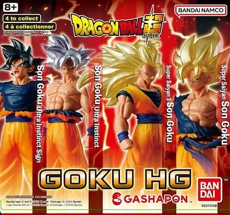 BANDAI RED Dragon Ball: Gashapon Blind Pack Goku Edition Vol.1 - Assortiert 24pz