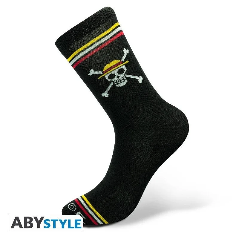 ABYSTYLE ONE PIECE - Schwarze Socken: "Skull"