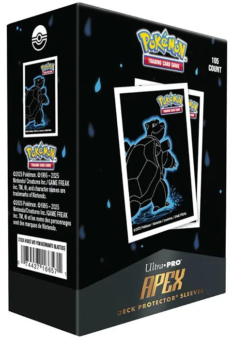 ULTRA PRO Neon Kanto Kartenhüllen APEX Blastoise 105pz