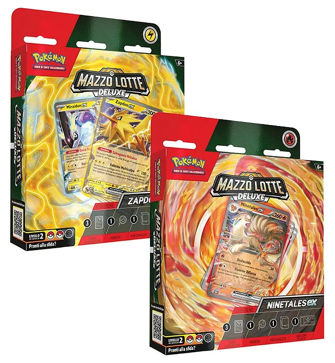 Pokemon ITA Deluxe-Kampfdeck Ninetales-EX / Zapdos-EX