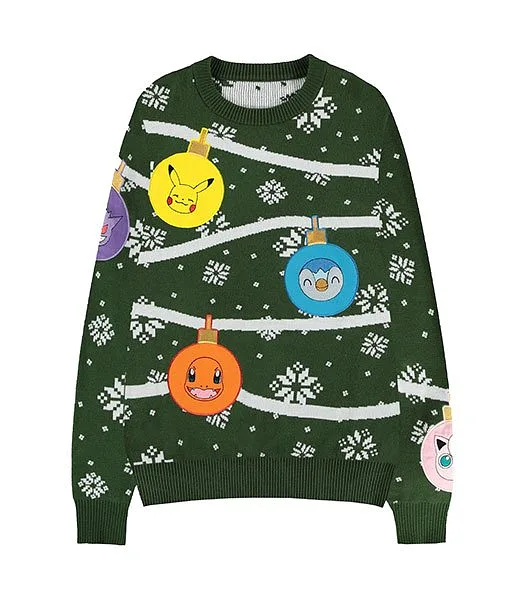 Weihnachtsshirt Pokemon Xmas Balls XS