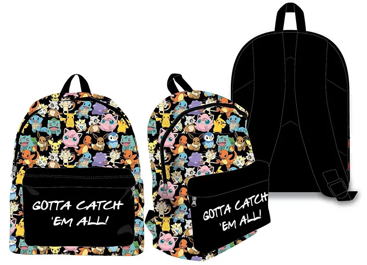 Mini Zaino Pokemon Gotta Catch 'em All
